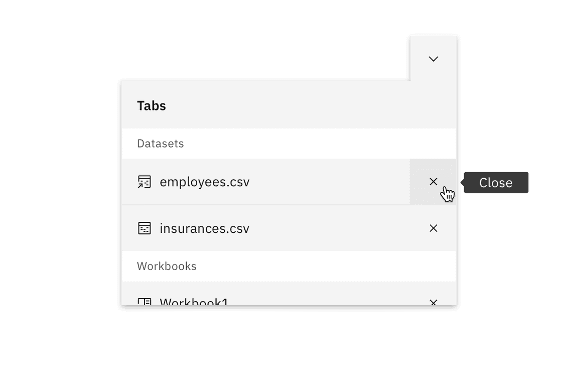 Contained list inline actions